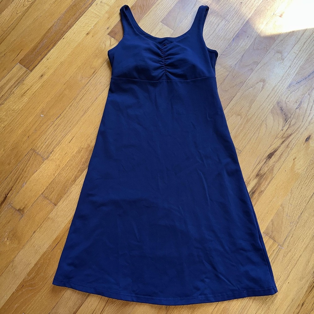 Kuhl Dress XS Navy Blue Sleeveless Stretch Active Sundress Outdoor‎ Gorpcore BIB